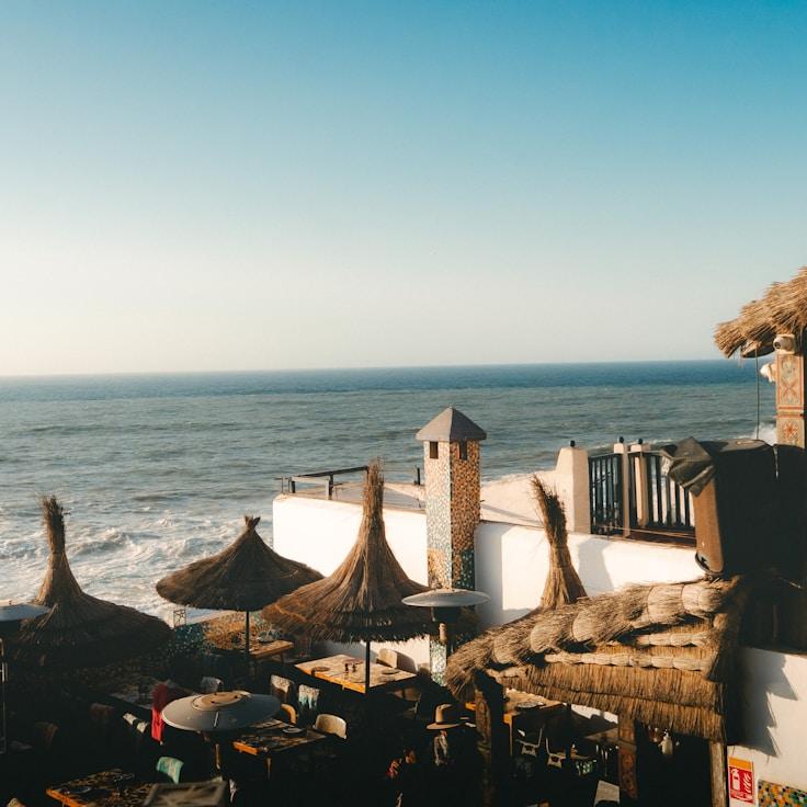Entertainment zone at night in Italy